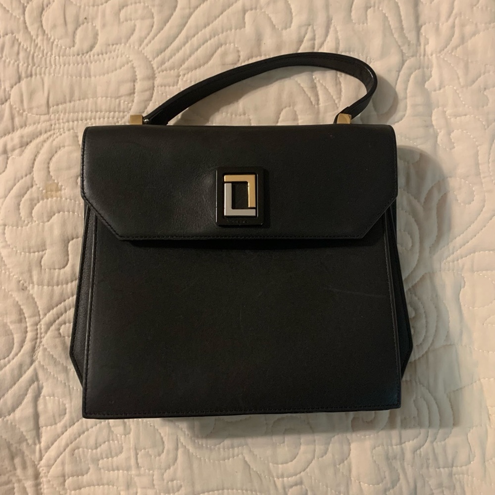 Black structured bag
